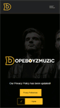 Mobile Screenshot of dopeboyzmuzic.com
